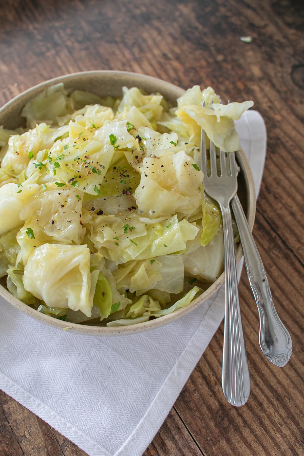 Instant Pot Cabbage Recipe - Yellow Glass Dish | GF | Keto | THM-FP